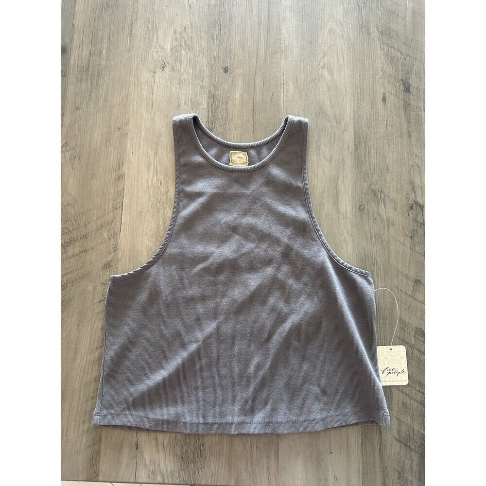NEW! Free People Milani Racerback Tank top in Smoked Pearls, Size Medium
